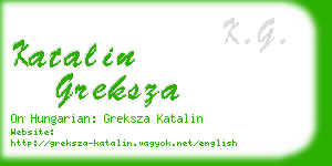 katalin greksza business card